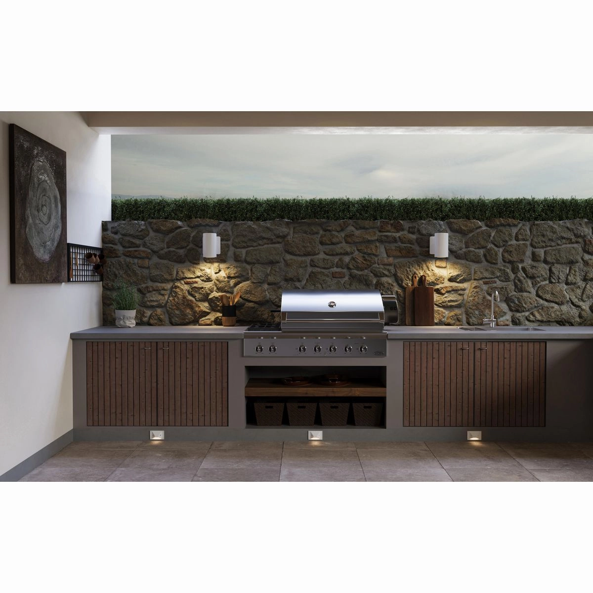 3In Cylinders LED Wall Lantern White