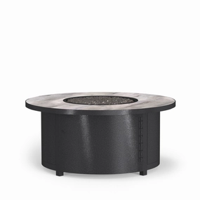 42" Round Chat Height Capri Fire Pitportable outdoor fire pit with lid
