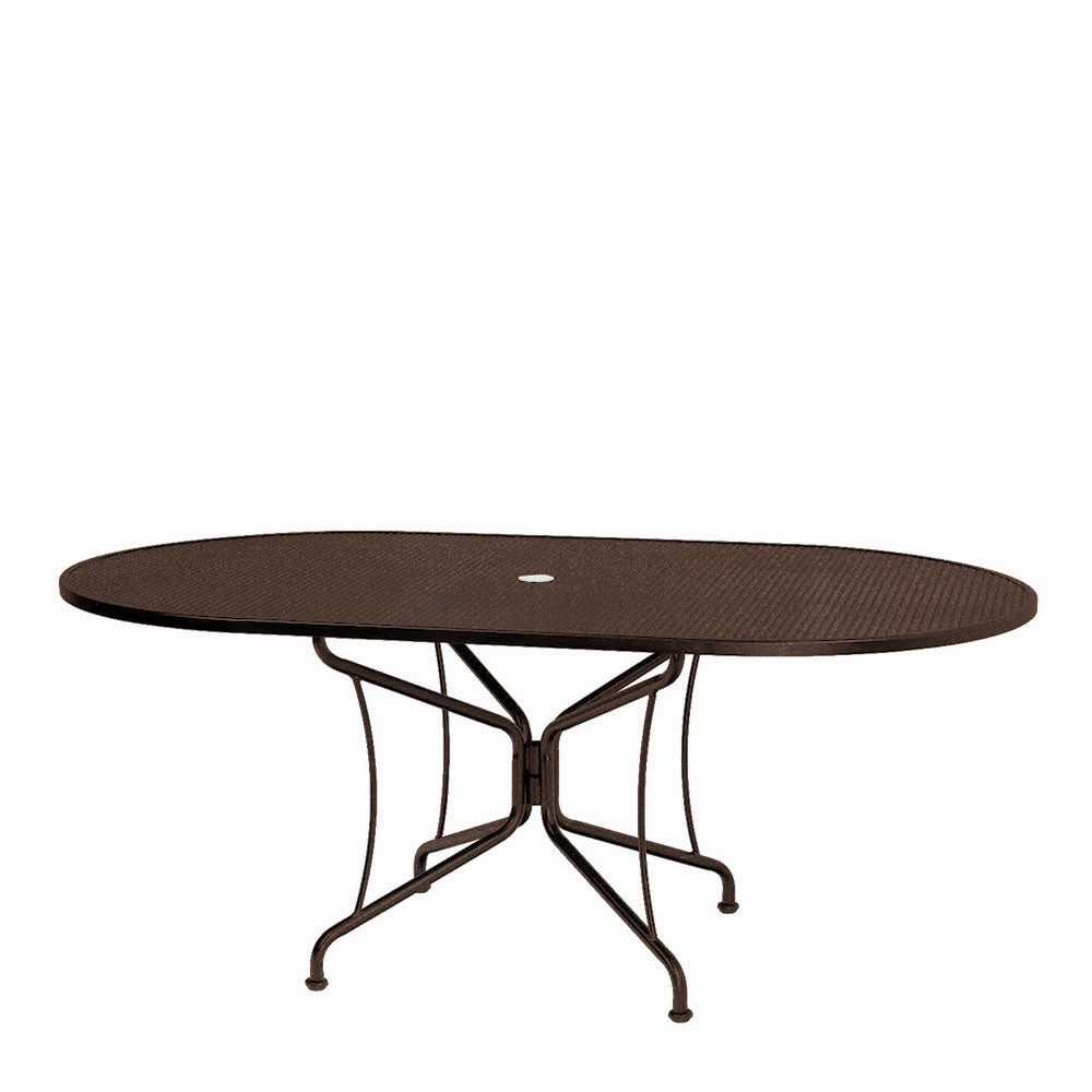 42"x72" Oval Premium Mesh Top Table
