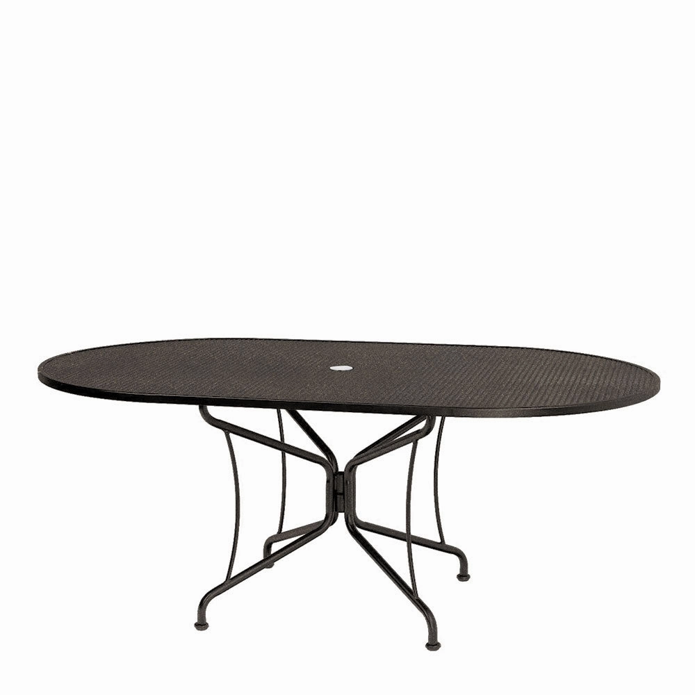 42"x72" Oval Premium Mesh Top Table