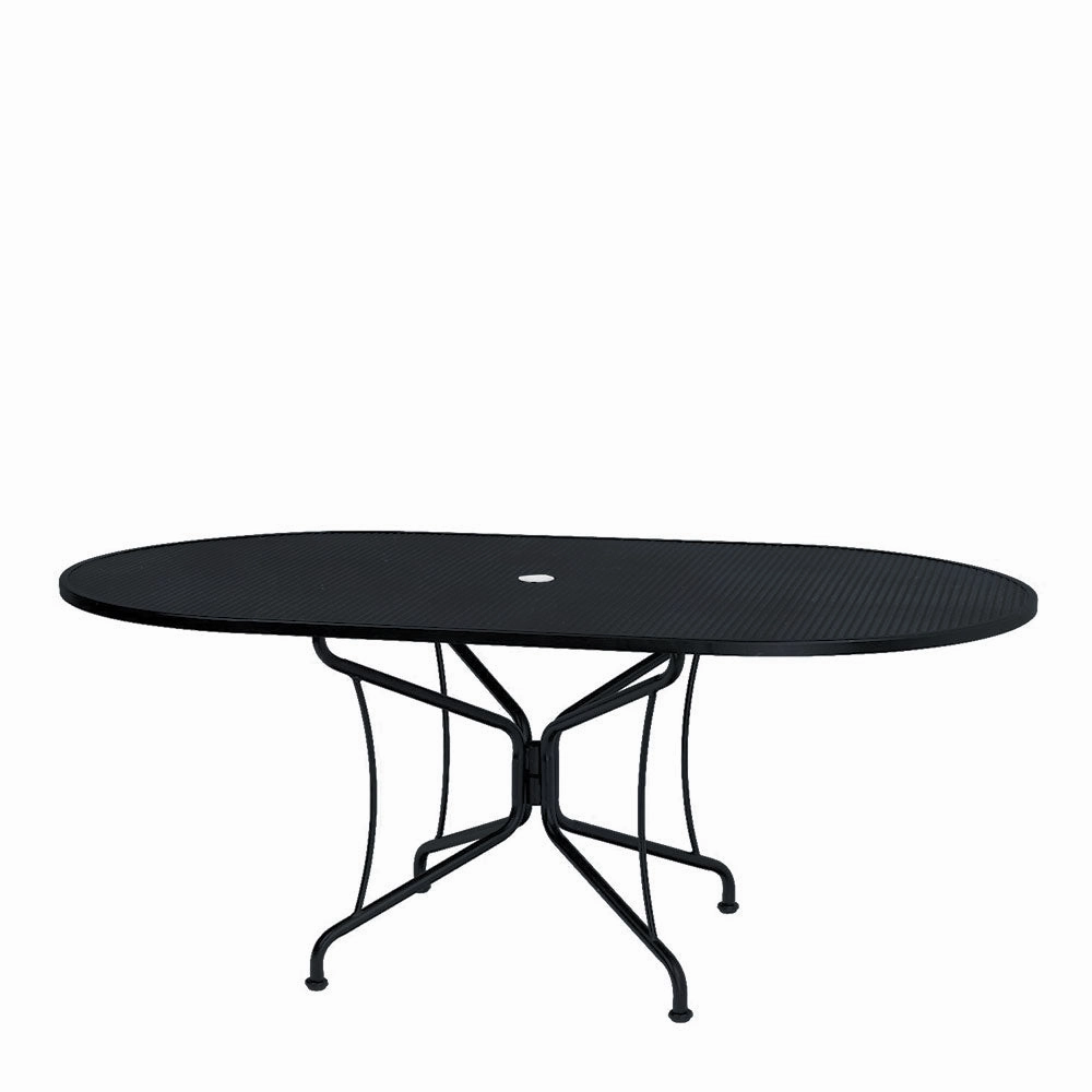 42"x72" Oval Premium Mesh Top Table