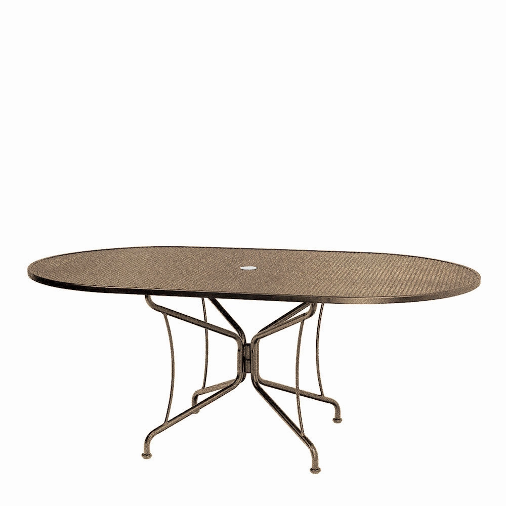 42"x72" Oval Premium Mesh Top Table