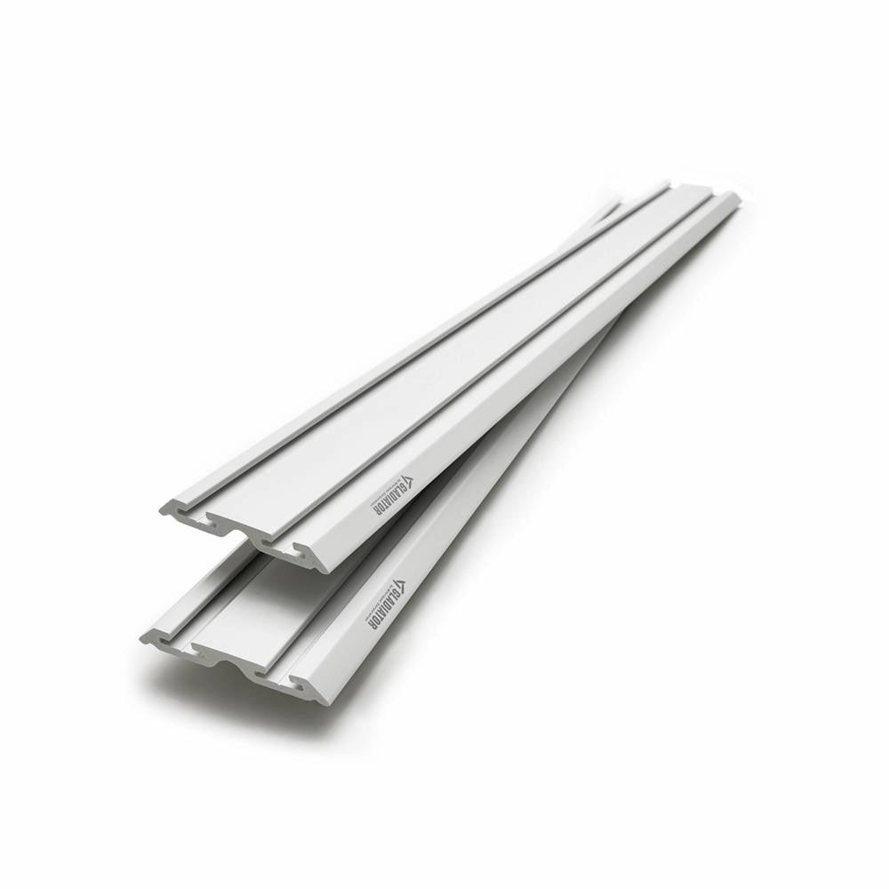 4' Wide Geartrack Channels (2-pack) - Light Gray Wall Accessory large capacity outdoor storage box