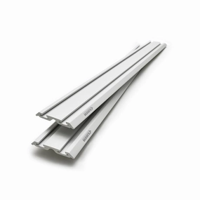 4' Wide Geartrack Channels (2-pack) - Light Gray Wall Accessory large capacity outdoor storage box