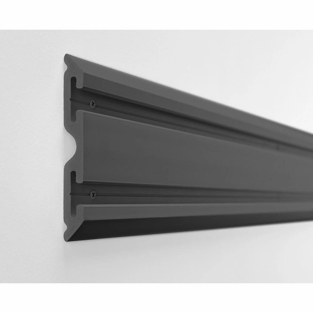 4' Wide Geartrack Channels (2-pack) - Smoke Wall Accessory large capacity outdoor storage box