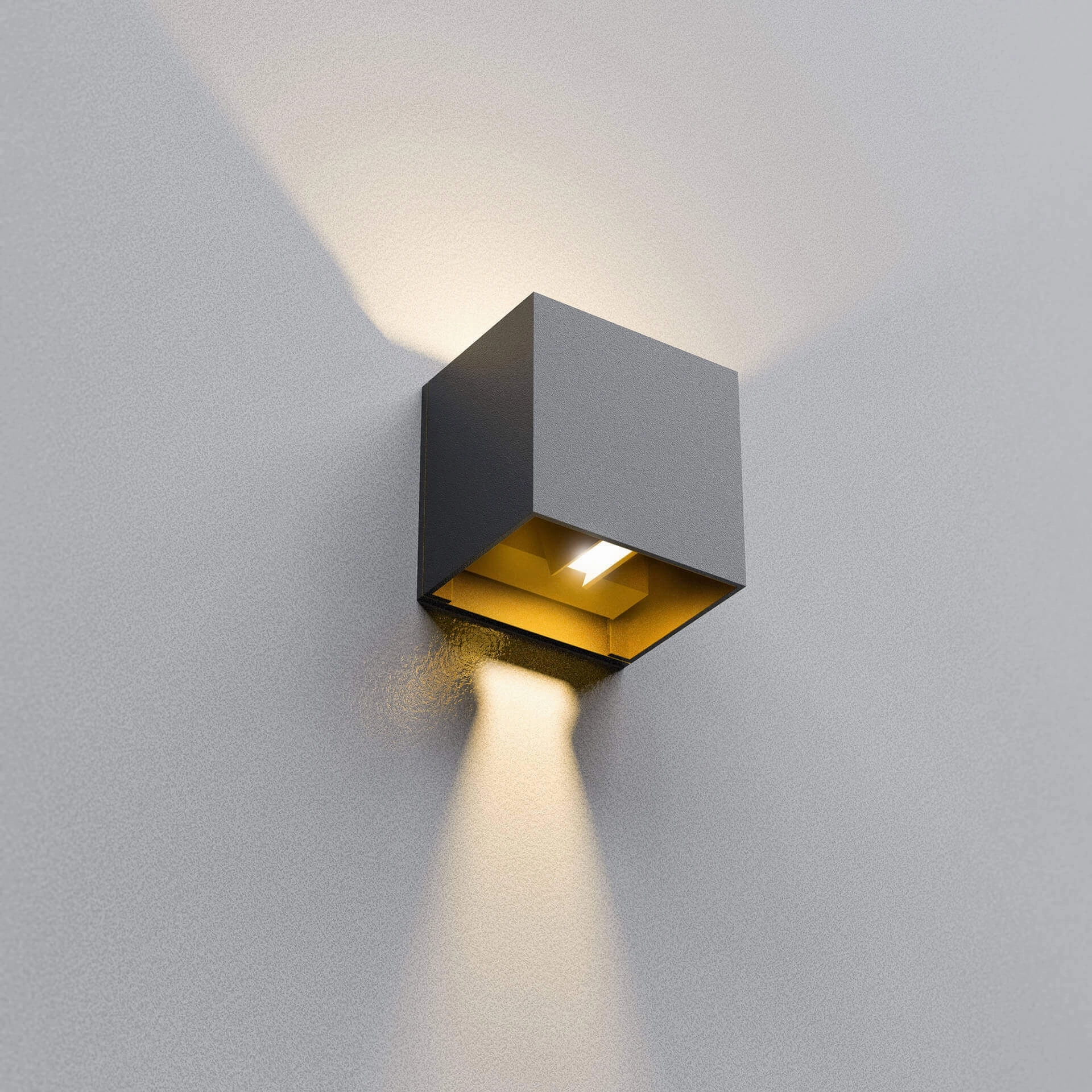 4" Square Directional Up/Down LED Wall Sconce