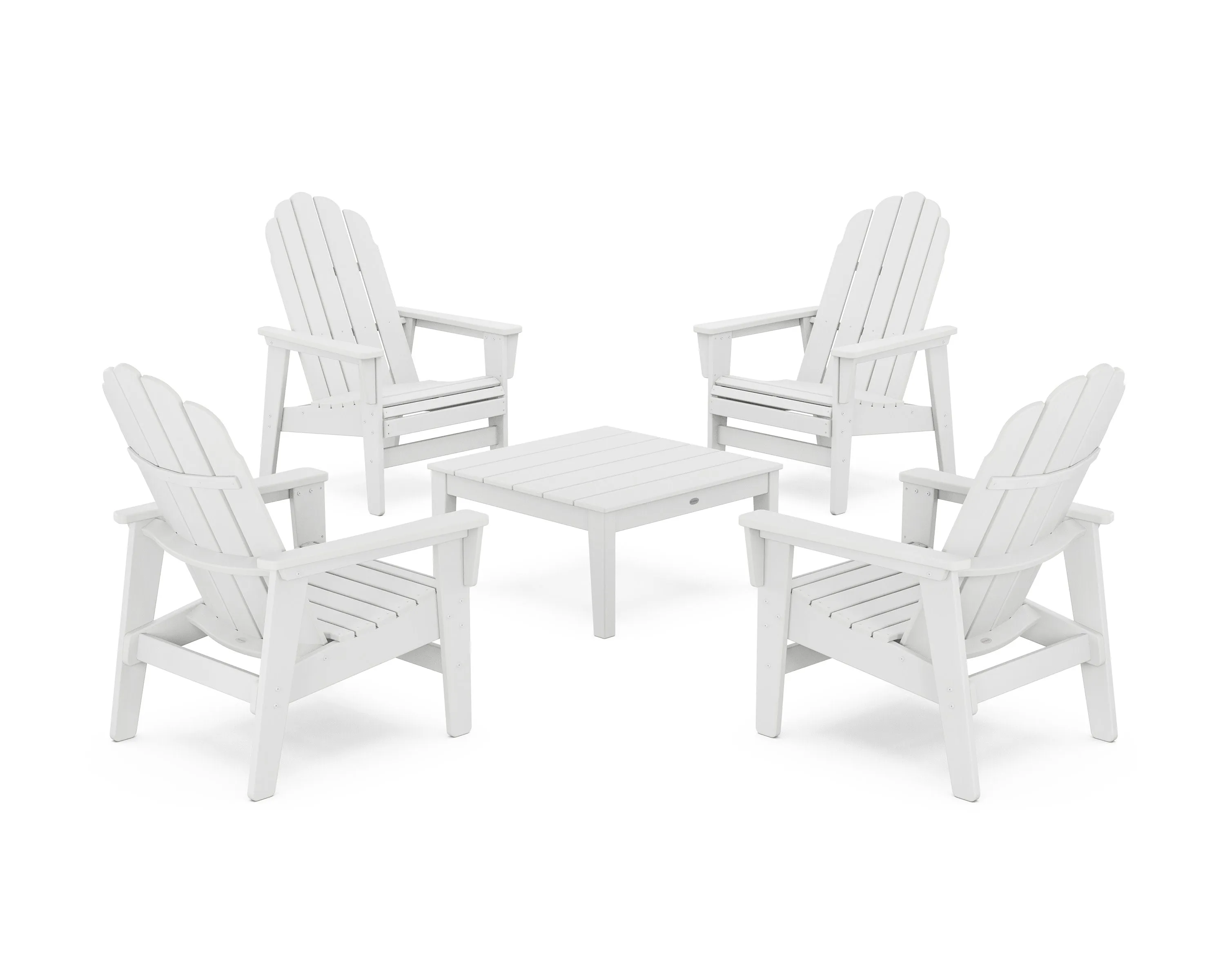 5-Piece Vineyard Grand Upright Adirondack Chair Conversation Group