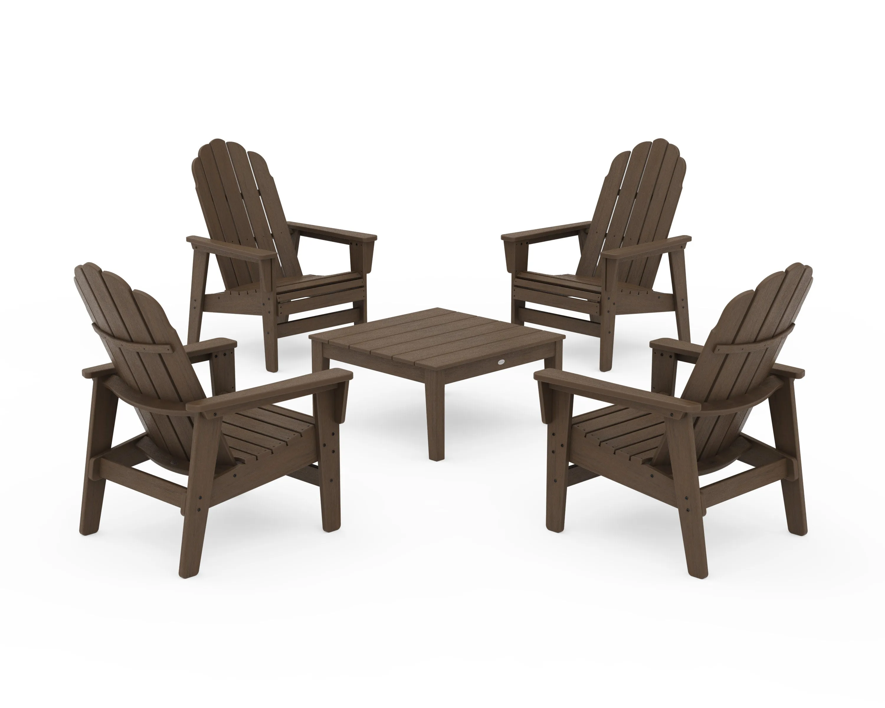 5-Piece Vineyard Grand Upright Adirondack Chair Conversation Group