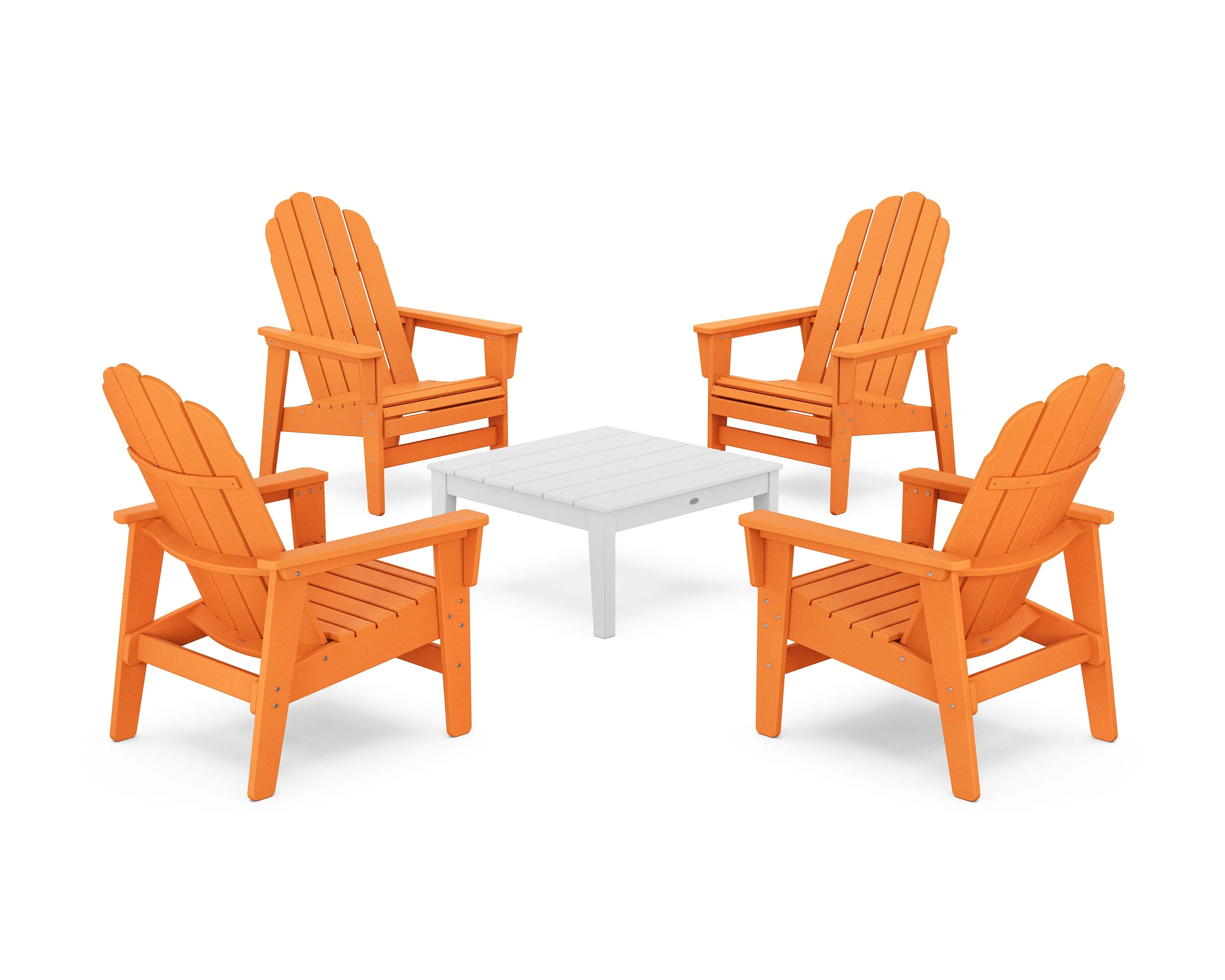 5-Piece Vineyard Grand Upright Adirondack Chair Conversation Group