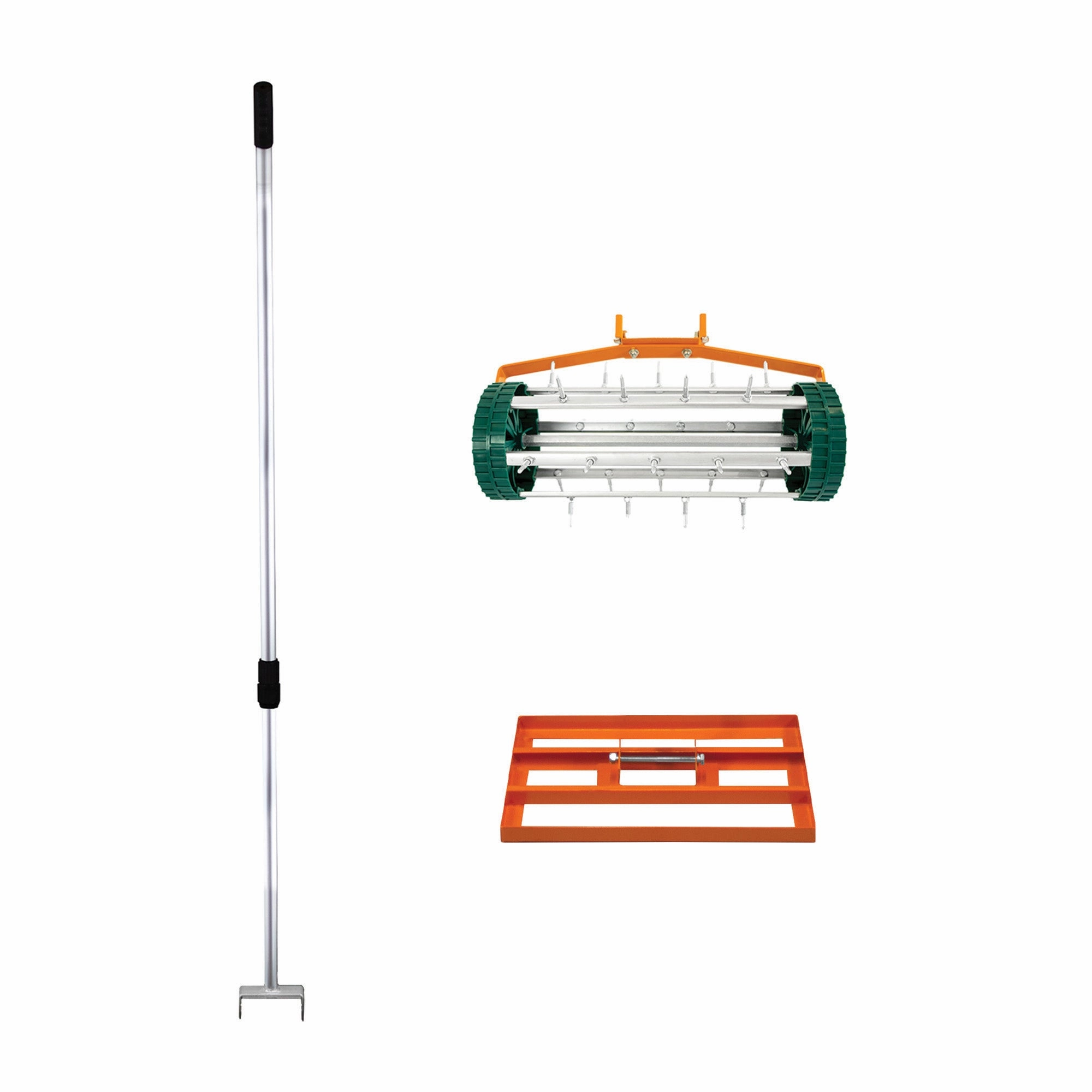 50cm Lawn Leveller & Aerator  Orange