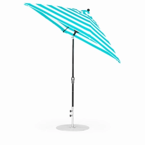6.5' Sq Monterey Crank Auto Tilt Umbrellaadjustable height outdoor parasol