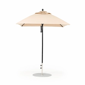 6.5' Sq Monterey Pulley Lift Market Umbrellaadjustable height outdoor parasol