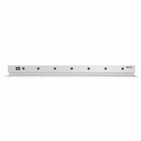 6' Wide 9-outlet Workbench Powerstrip - White Storage Solution large capacity outdoor storage box