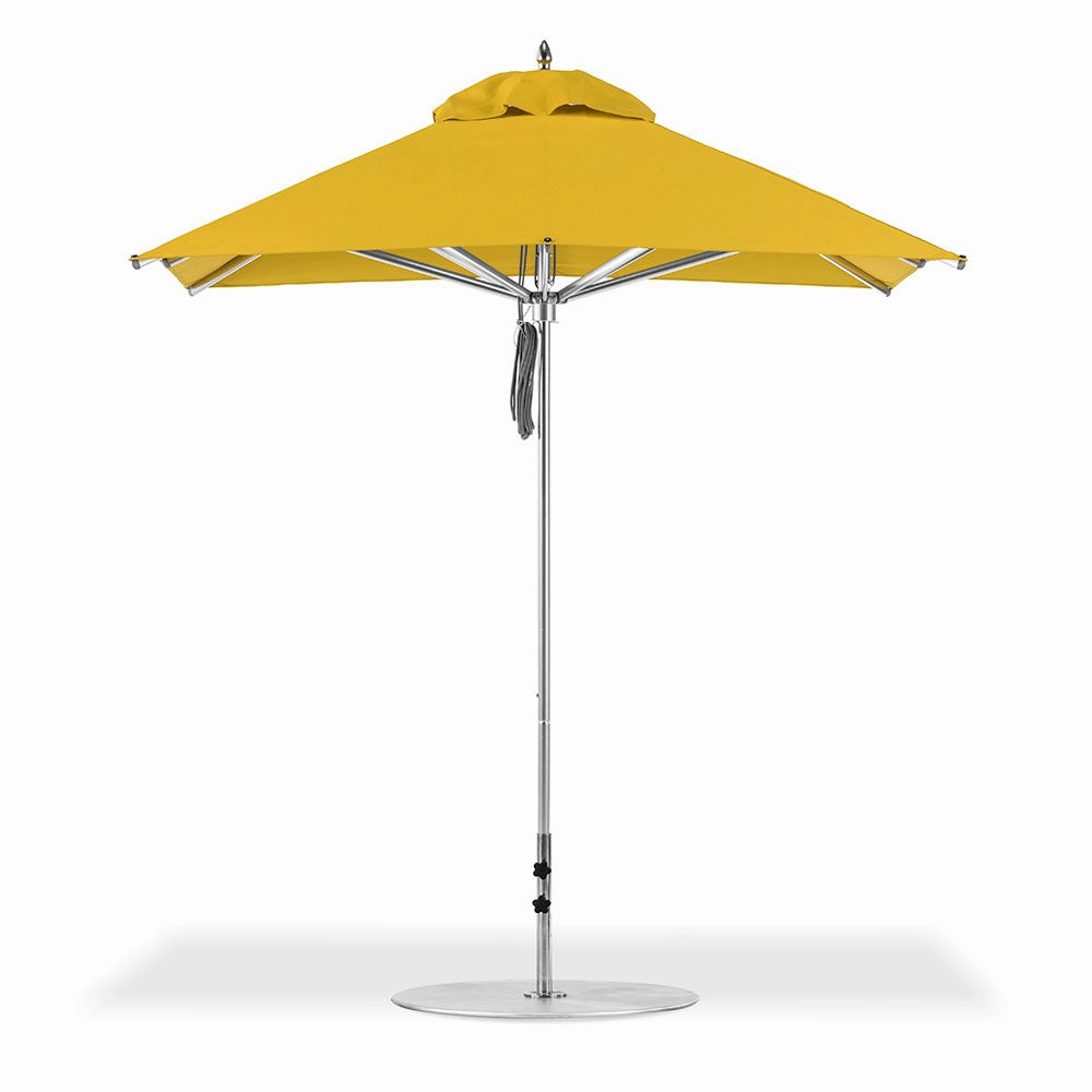 7.5' Sq Greenwich Aluminum Market Umbrellaadjustable height outdoor parasol