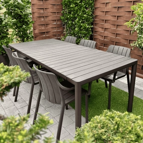 8 Seat Garden Dining Set Terrawaterproof plastic outdoor lounge chair