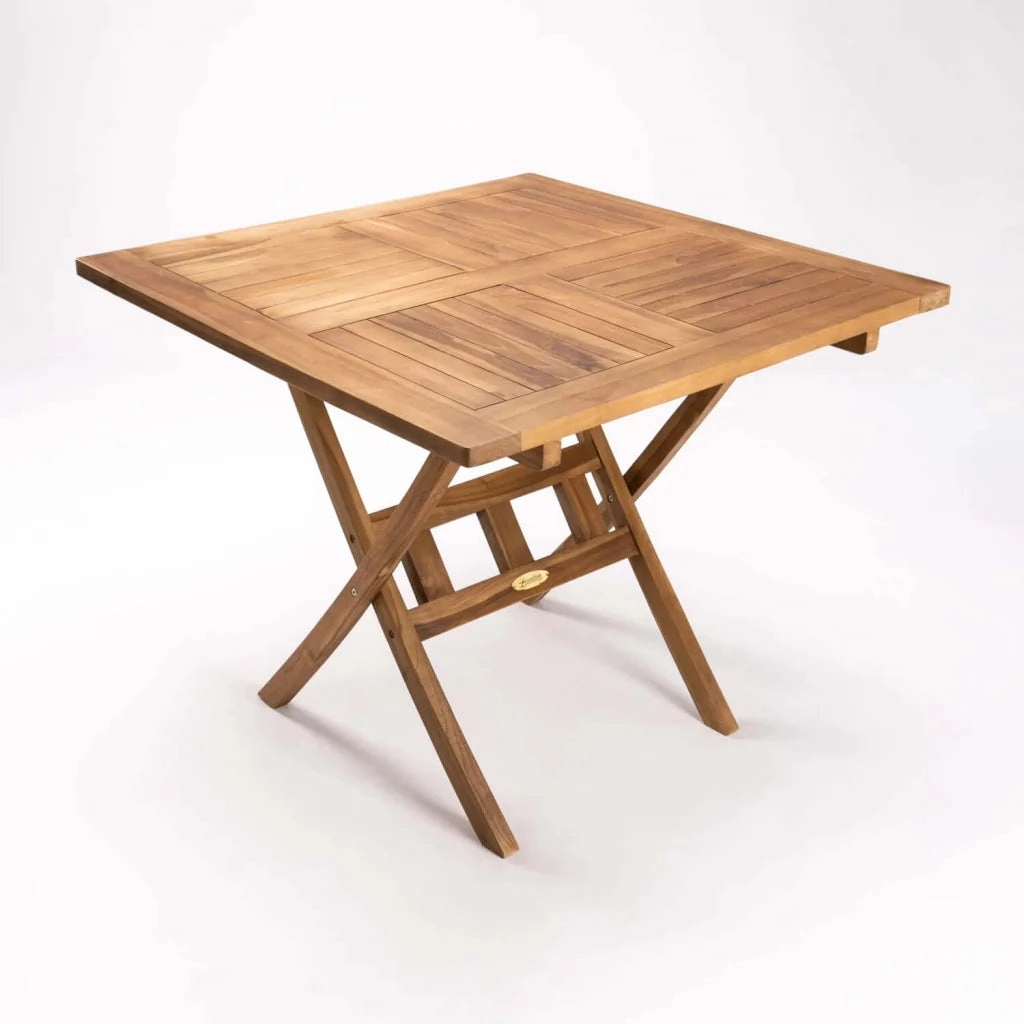 90cm SQUARE TEAK TABLE SLAT LEGSoutdoor patio furniture set