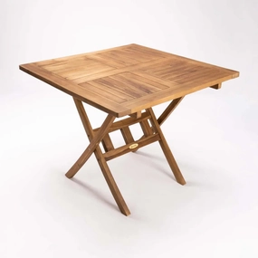 90cm SQUARE TEAK TABLE SLAT LEGSoutdoor patio furniture set