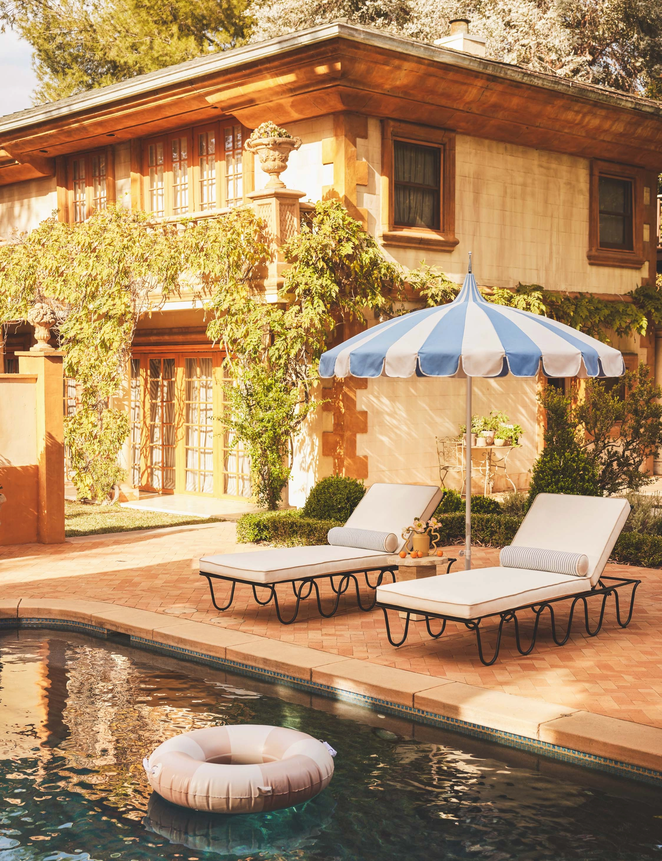 Aamu 8'6" Pagoda Outdoor Umbrella by Sarah Sherman Samuel