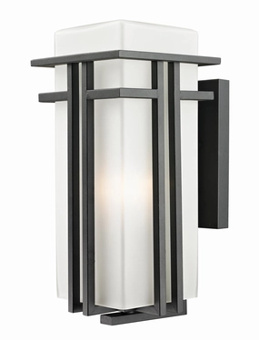 Abbey One Light Outdoor Wall Light BlackOutdoor wall sconces with motion sensor