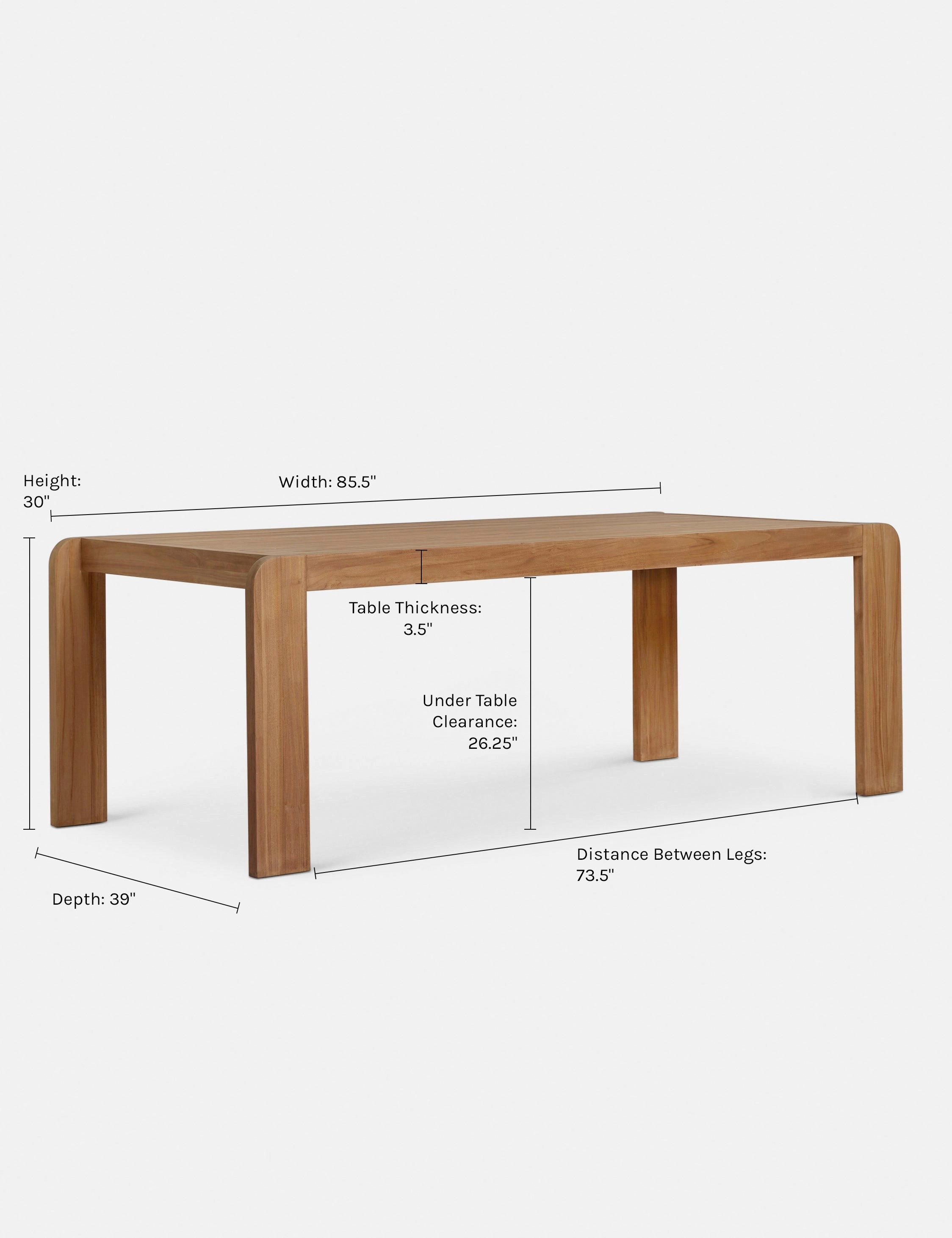 Abbot Outdoor Dining Table by Sarah Sherman Samuel
