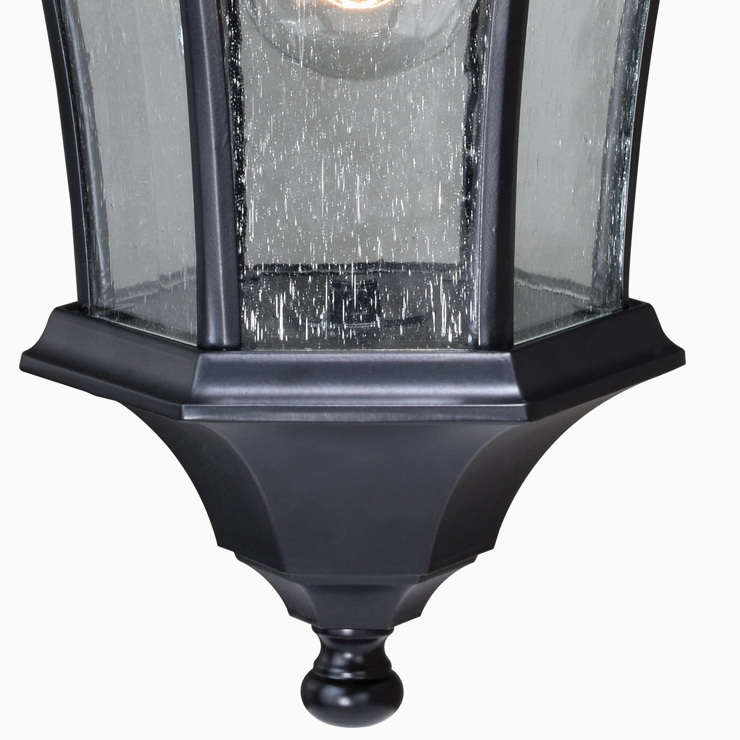Aberdeen One Light Motion Sensor Outdoor Wall Light Shiny Black