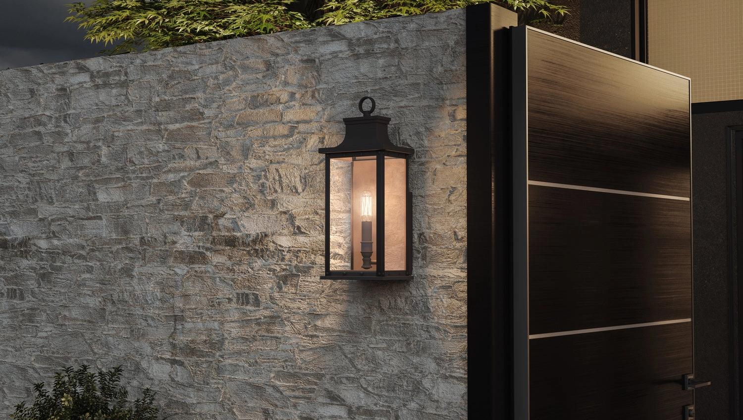 Abernathy One Light Outdoor Wall Mount Old Bronze