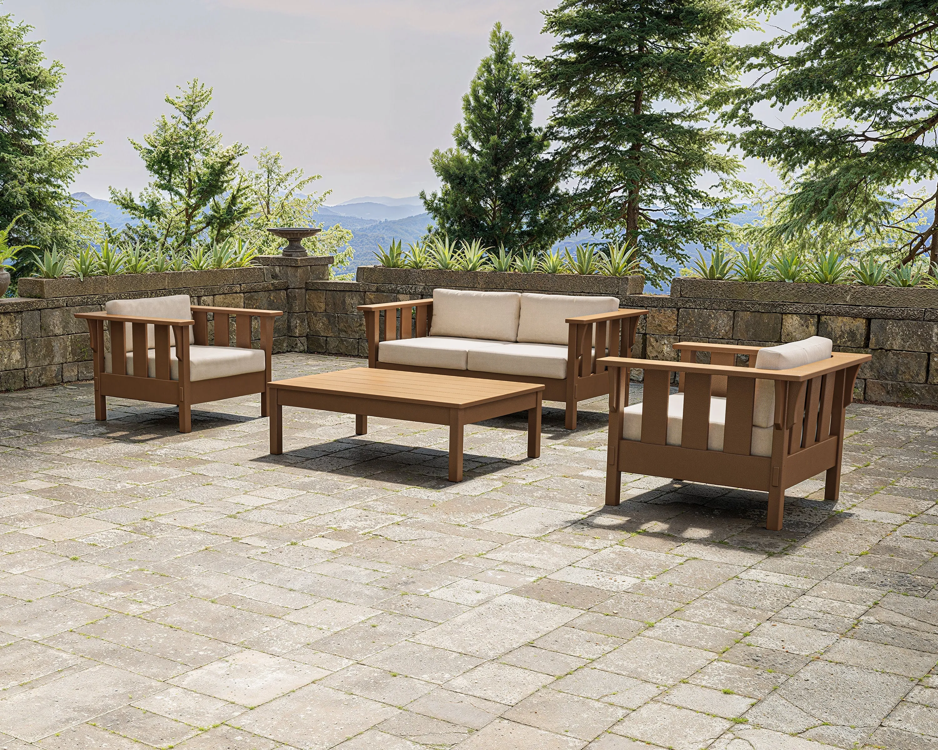 Acadia 4-Piece Deep Seating Set with Loveseat