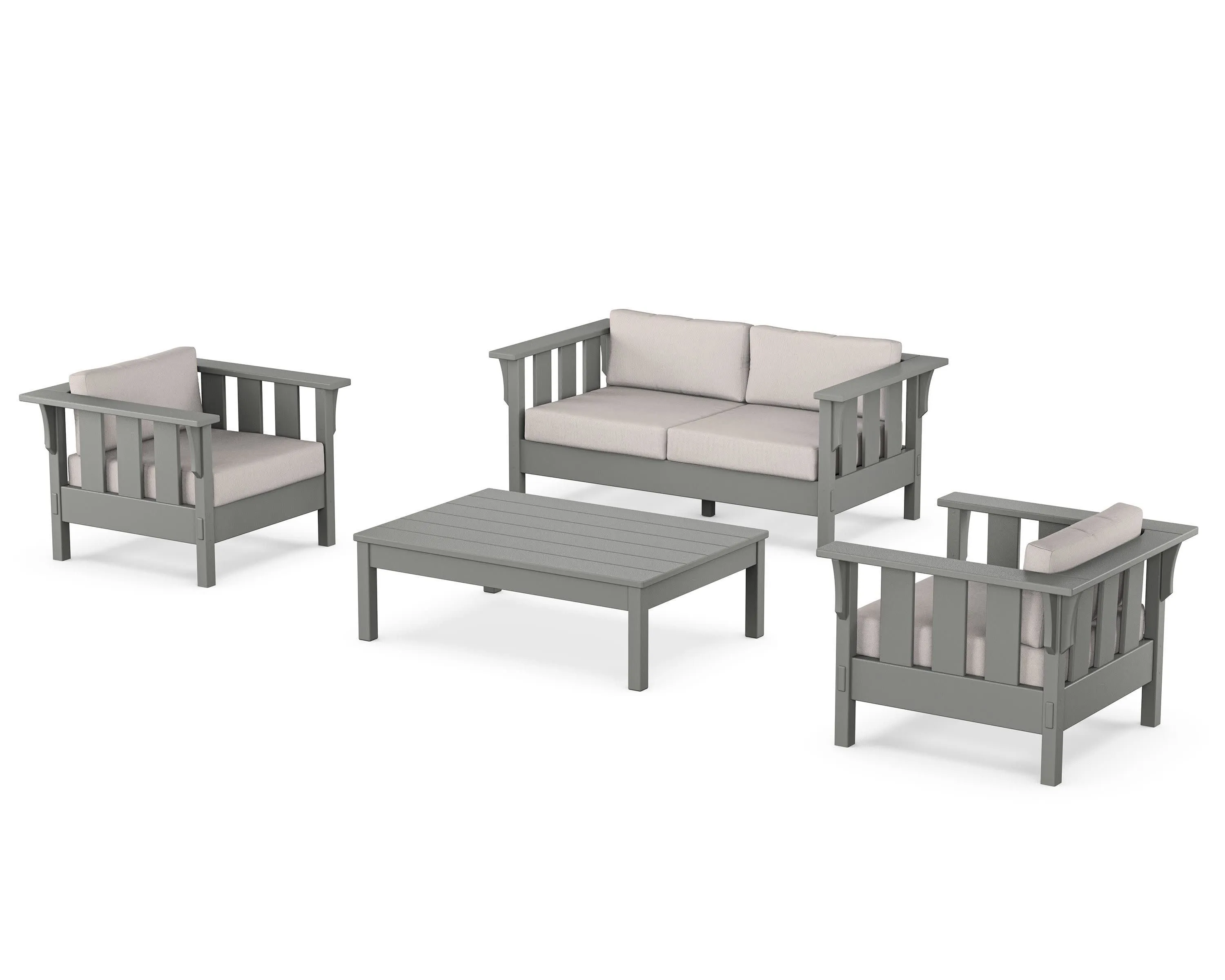 Acadia 4-Piece Deep Seating Set with Loveseatoutdoor patio dining furniture set