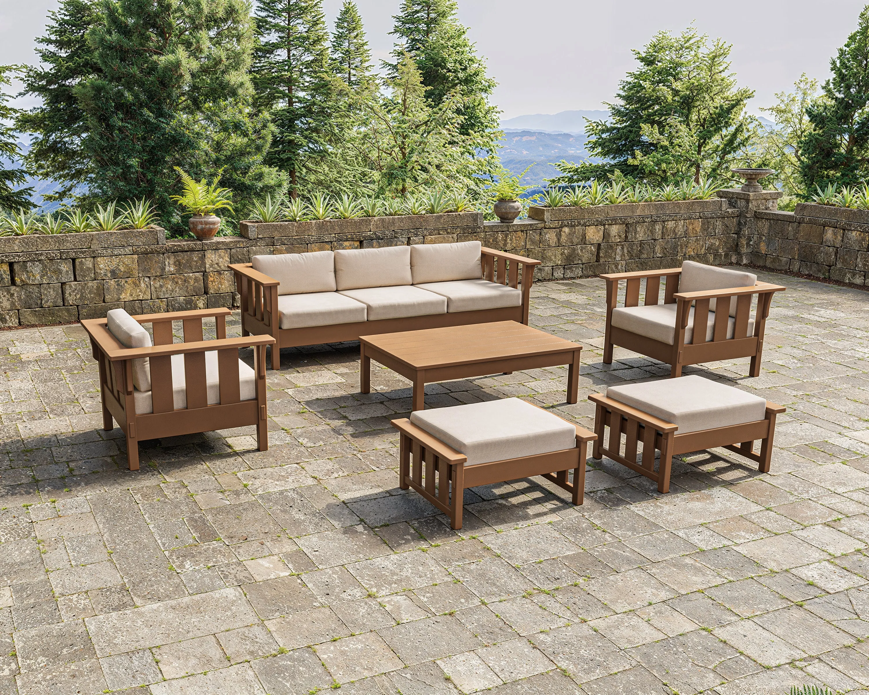 Acadia 6-Piece Lounge Sofa Set