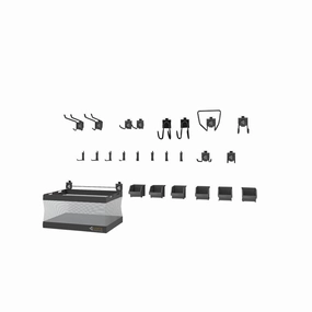 Accessory Starter Kit Deluxe - Hammered Graphite Wall Accessory large capacity outdoor storage box