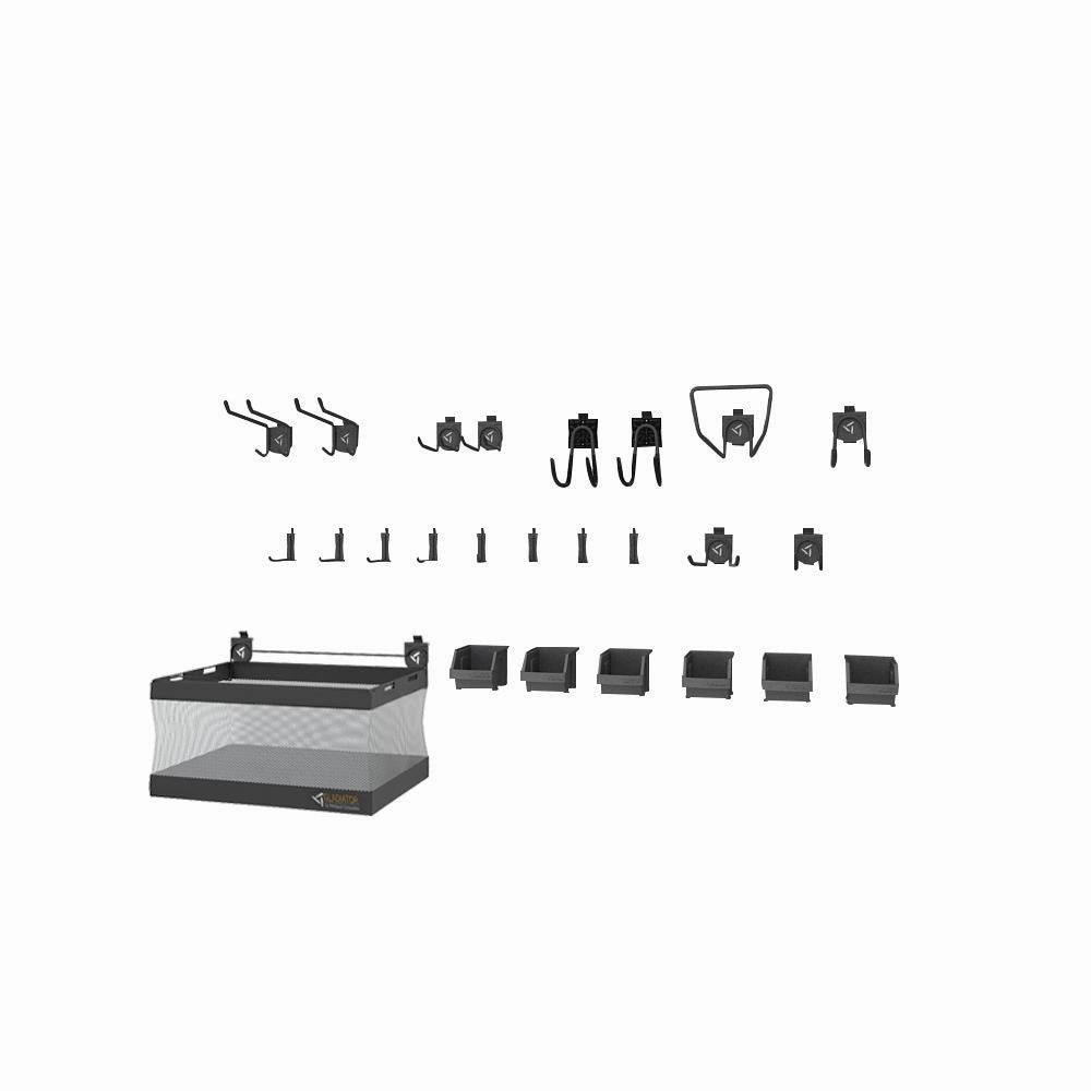 Accessory Starter Kit Deluxe - Hammered Graphite Wall Accessory large capacity outdoor storage box