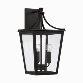 Adair Three Light Outdoor Wall Lantern BlackOutdoor wall sconces with motion sensor