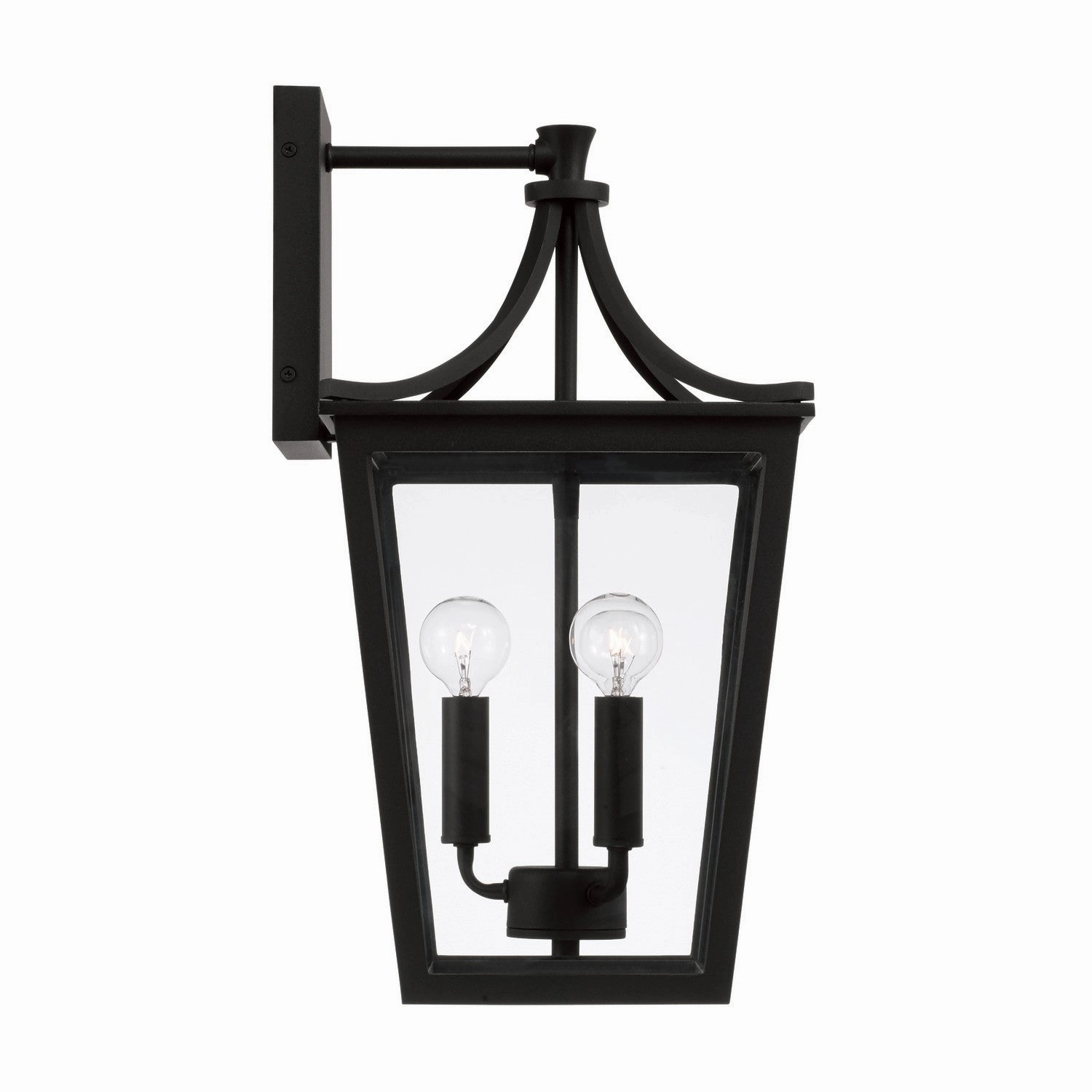 Adair Three Light Outdoor Wall Lantern Black