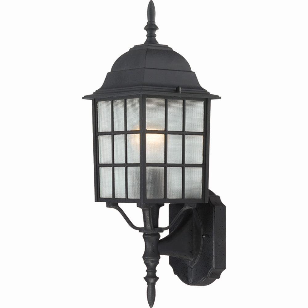 Adams One Light Wall Lantern Textured BlackOutdoor wall sconces with motion sensor