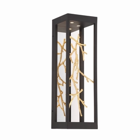 Aerie LED Wall Sconce Gold-BlackOutdoor wall sconces with motion sensor
