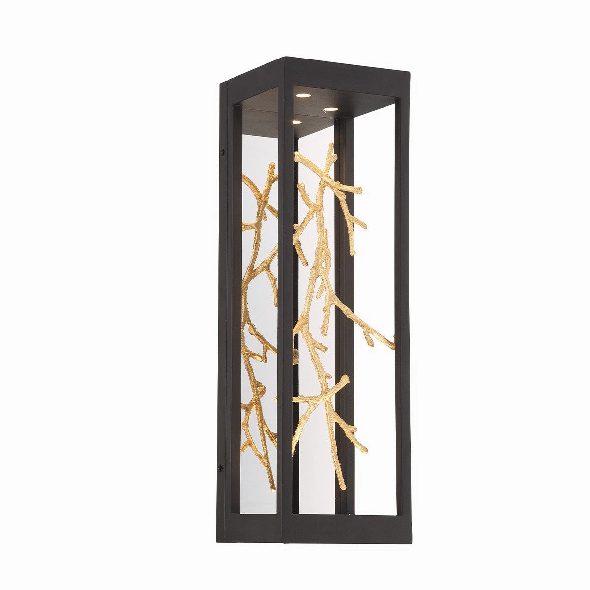 Aerie LED Wall Sconce Gold-BlackOutdoor wall sconces with motion sensor