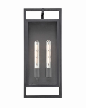 Agatha Two Light Outdoor Wall Sconce Textured BlackOutdoor wall sconces with motion sensor