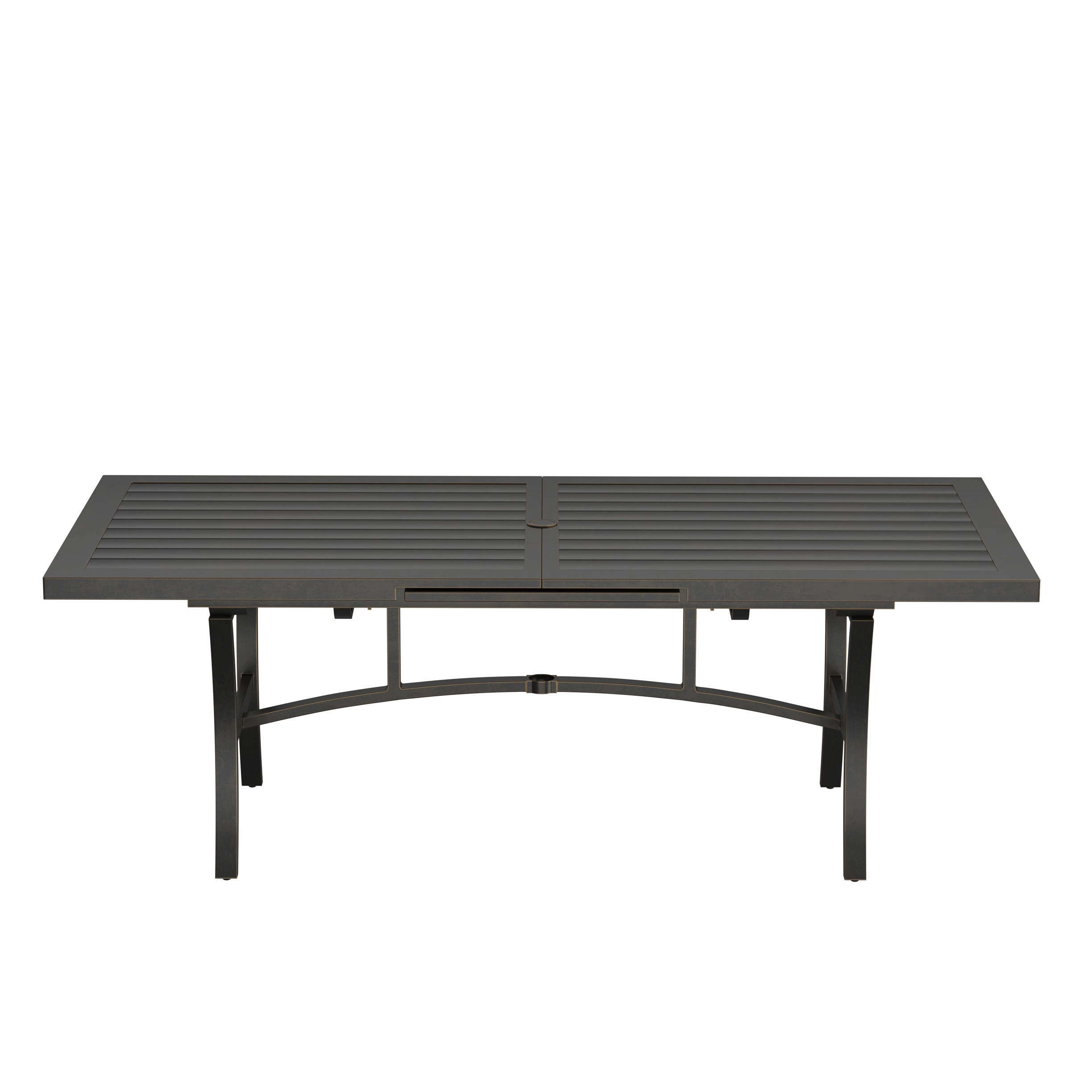 Agio 110" x 40" Slat Top Extension Dining Table