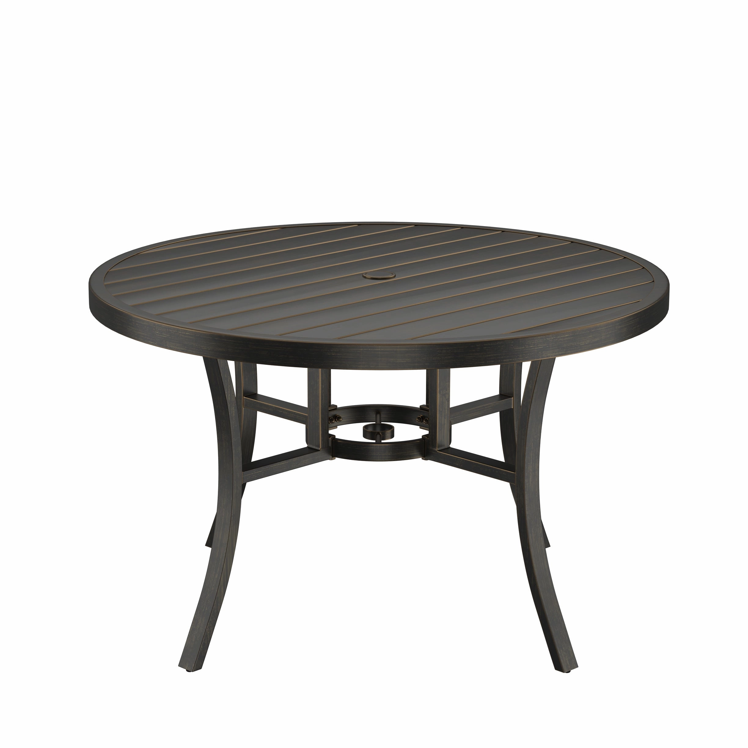 Agio 48" Round Slat Top Dining Table