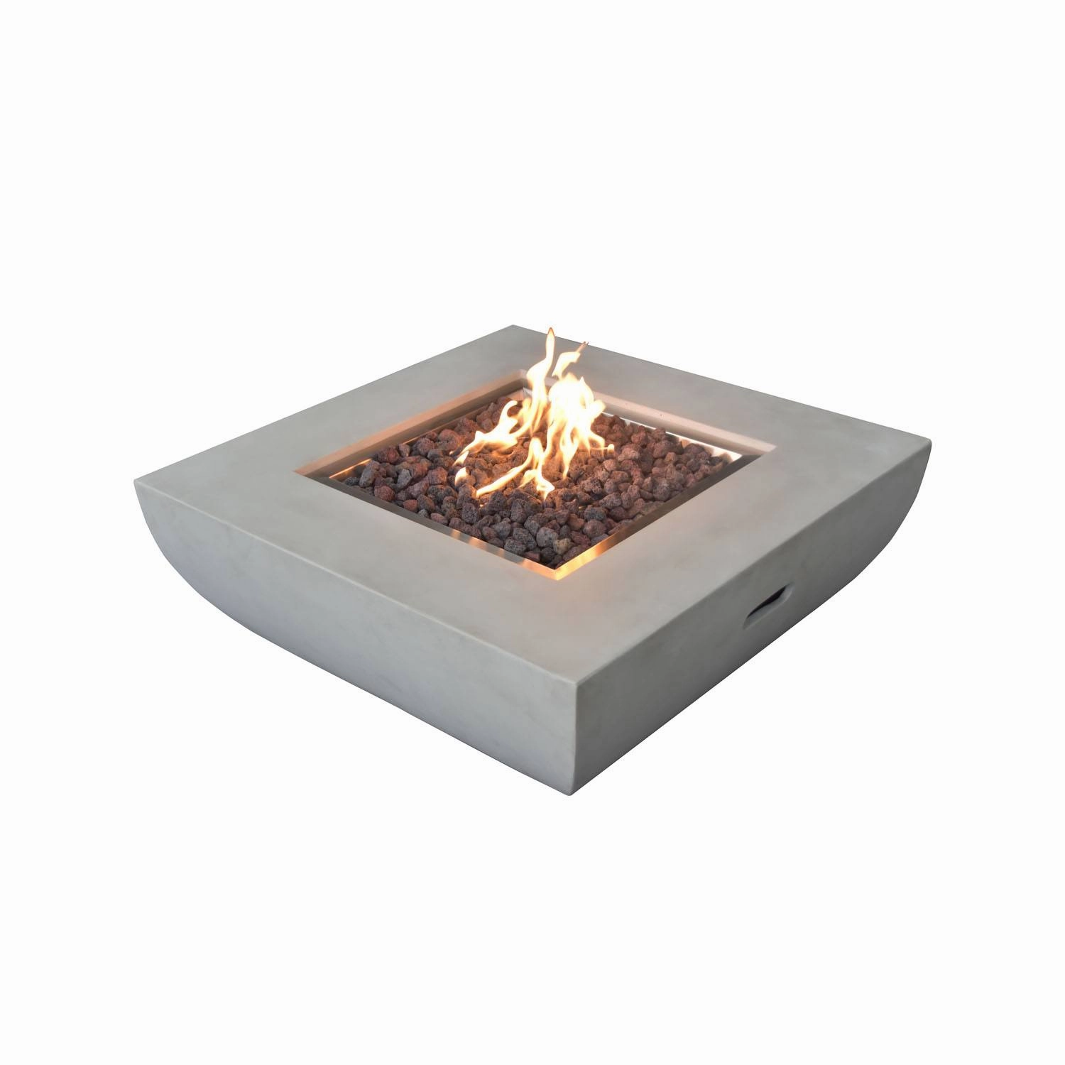 Agung Concrete Lava Stone Fire Table  Natural Gas