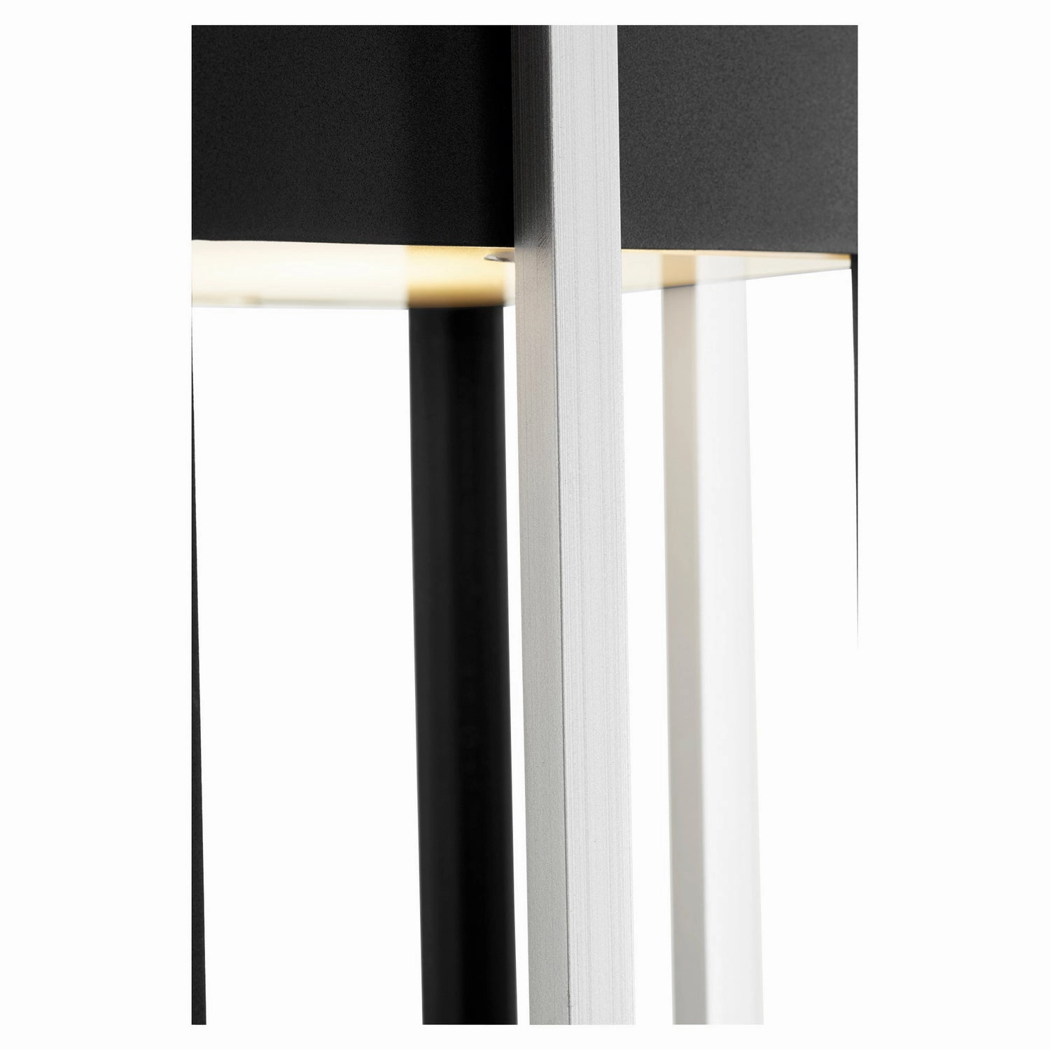 Al Fresco LED Outdoor Post Mount Textured Black w/ Brushed Aluminum