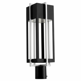 Al Fresco LED Outdoor Post Mount Textured Black w/ Brushed AluminumOutdoor wall sconces with motion sensor