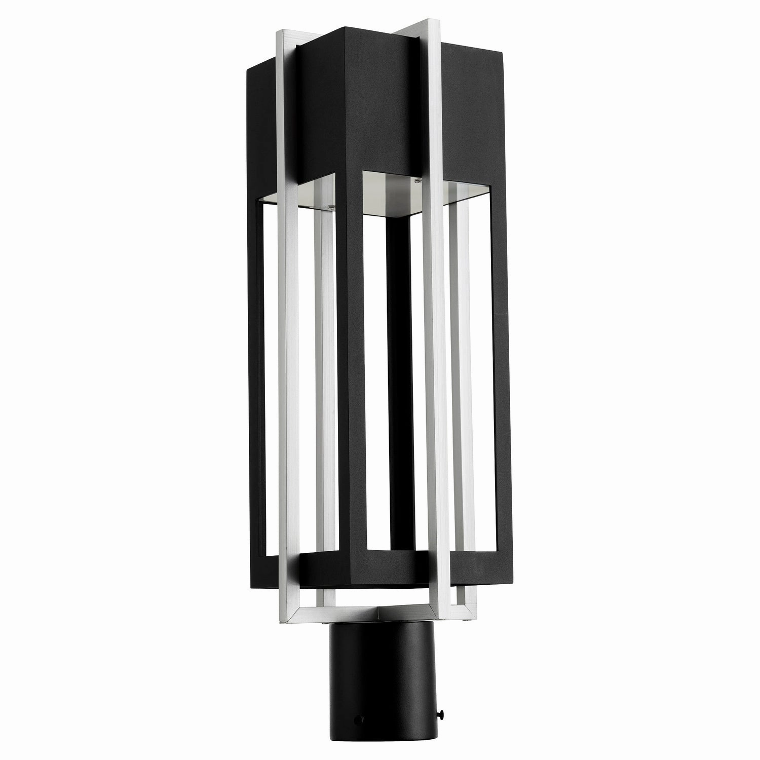 Al Fresco LED Outdoor Post Mount Textured Black w/ Brushed AluminumOutdoor wall sconces with motion sensor