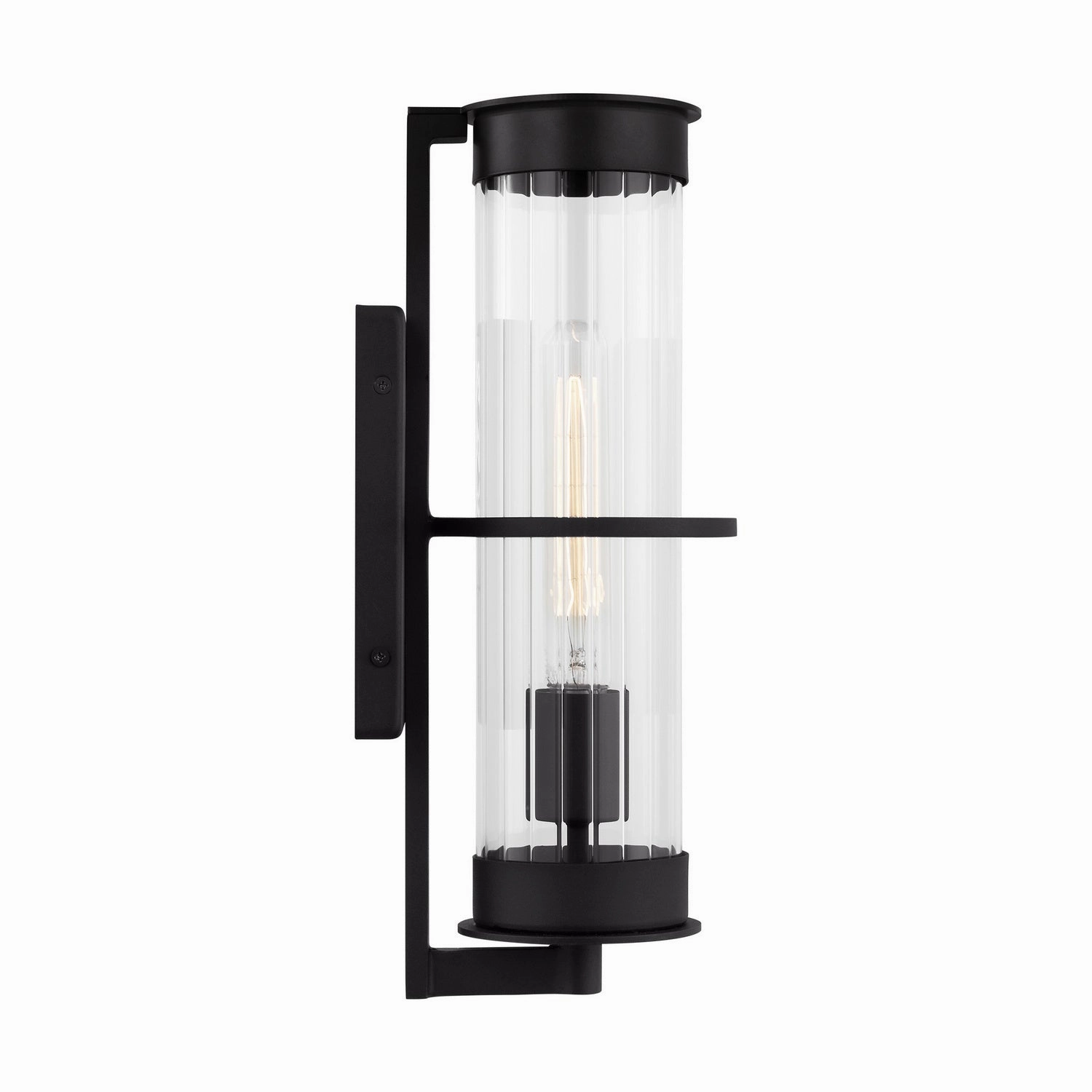 Alcona Medium Outdoor Wall Lantern Black