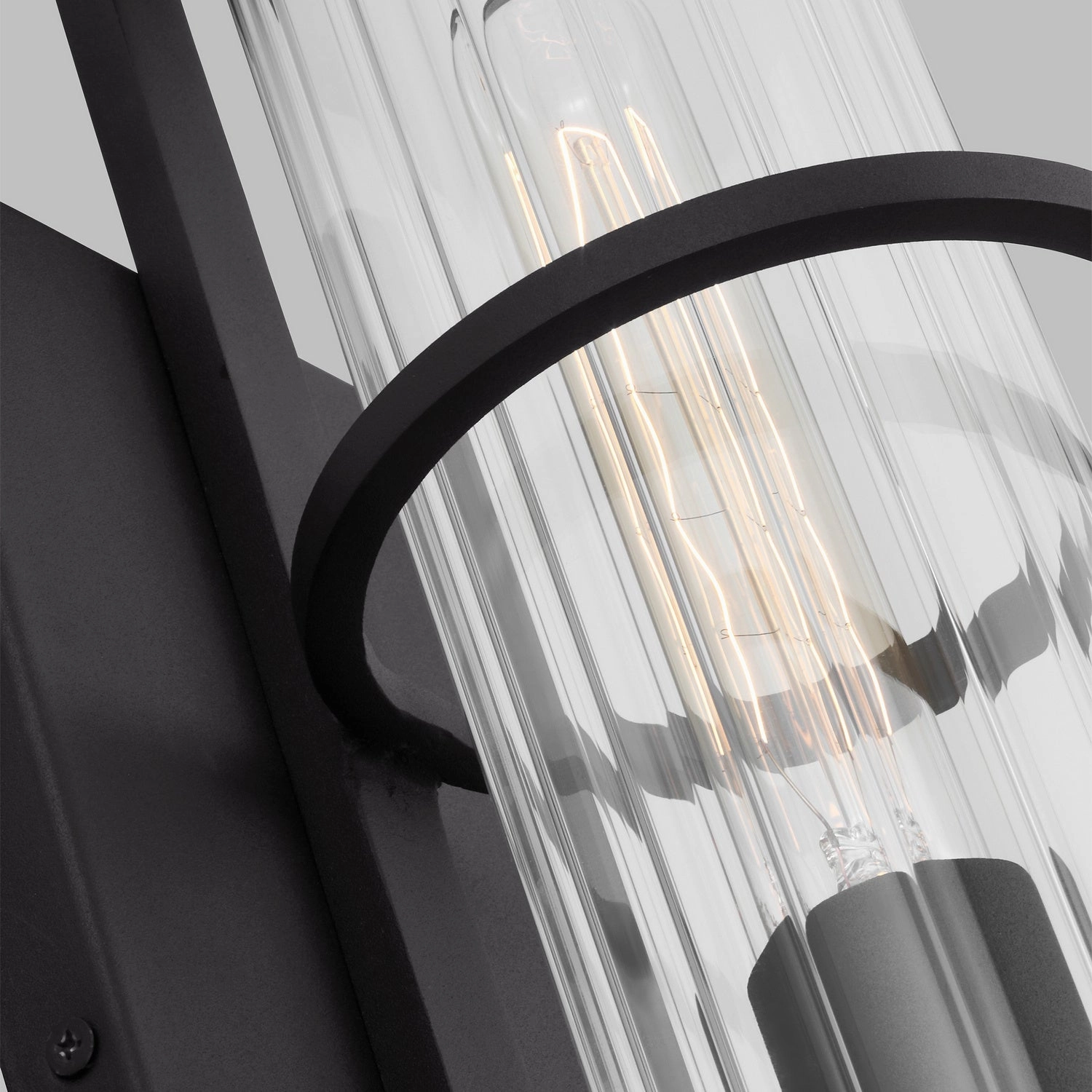 Alcona Medium Outdoor Wall Lantern Black