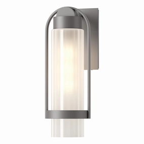 Alcove One Light Outdoor Wall Sconce Coastal Burnished SteelOutdoor wall sconces with motion sensor