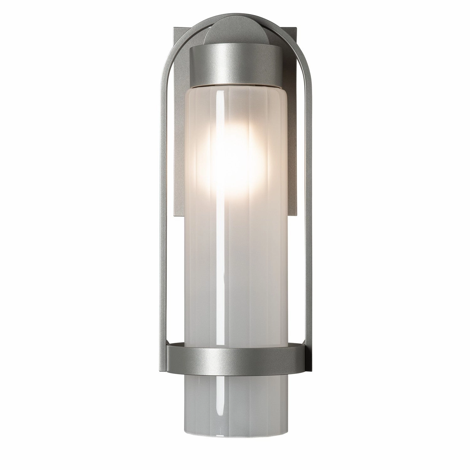 Alcove One Light Outdoor Wall Sconce Coastal Burnished Steel