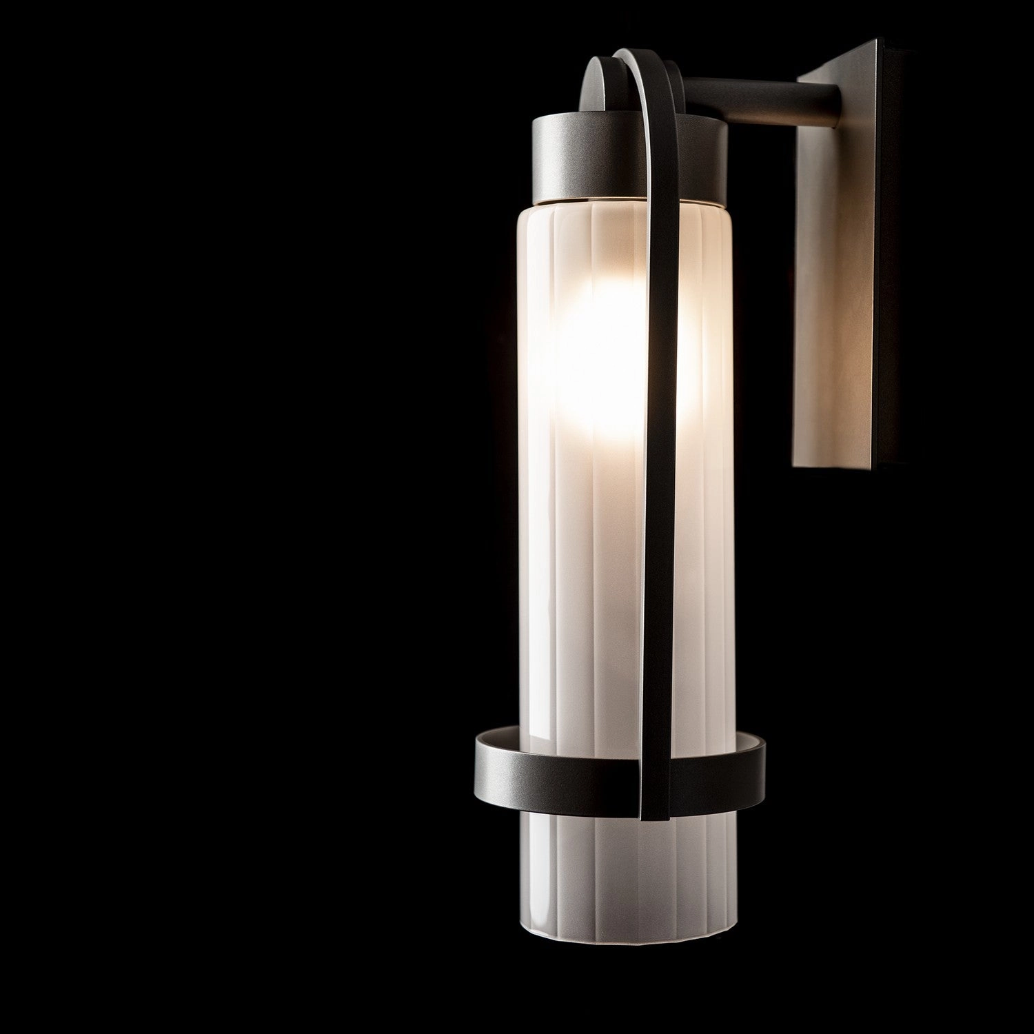 Alcove One Light Outdoor Wall Sconce Coastal Burnished Steel