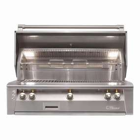 Alfresco ALXE 42-Inch Built-In Gas Grill With Rotisserie compact BBQ grill for small spaces
