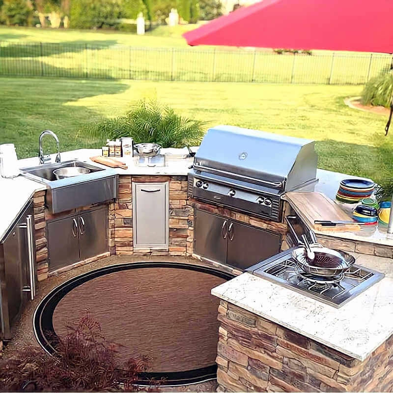 Alfresco ALXE 42-Inch Built-In Gas Grill With Rotisserie